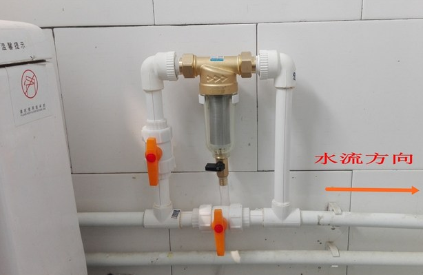 接管連接前置過濾器示意圖，一進(jìn)一出方便連接和過濾！