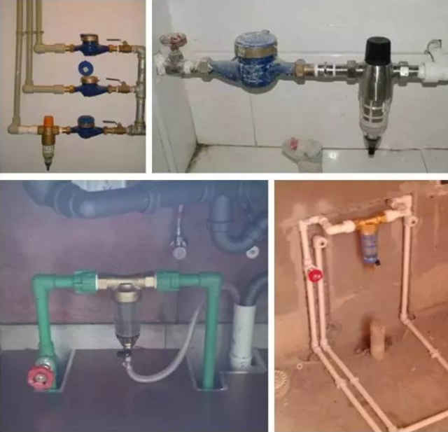 前置自沖過濾安裝圖解以及安裝后的效果圖，怎么安裝看此文即可！